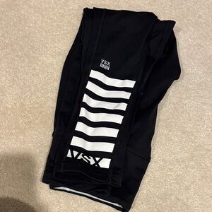 Victoria secret sport Black Leggings with White Stripes